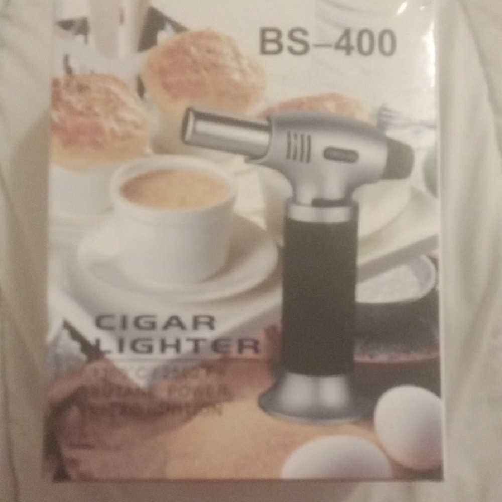 Silver and Black Kitchen Torch
